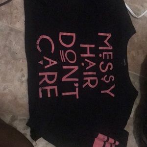 Long sleeve black sweatshirt